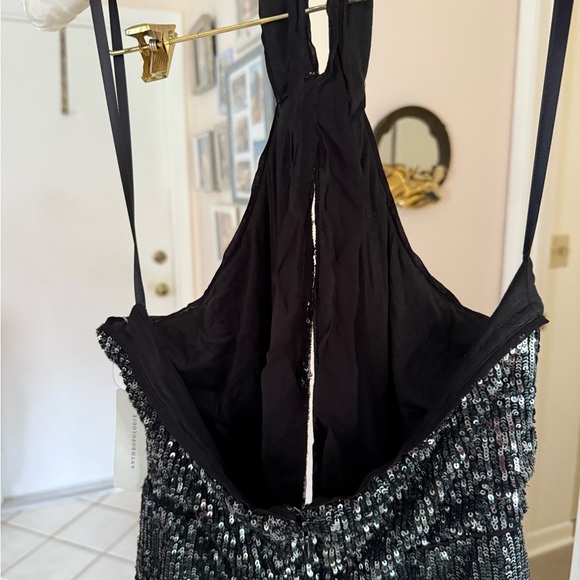 Anthropologie Black Sequin jumpsuit - Picture 3 of 5